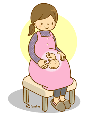 妊婦さんのイラスト